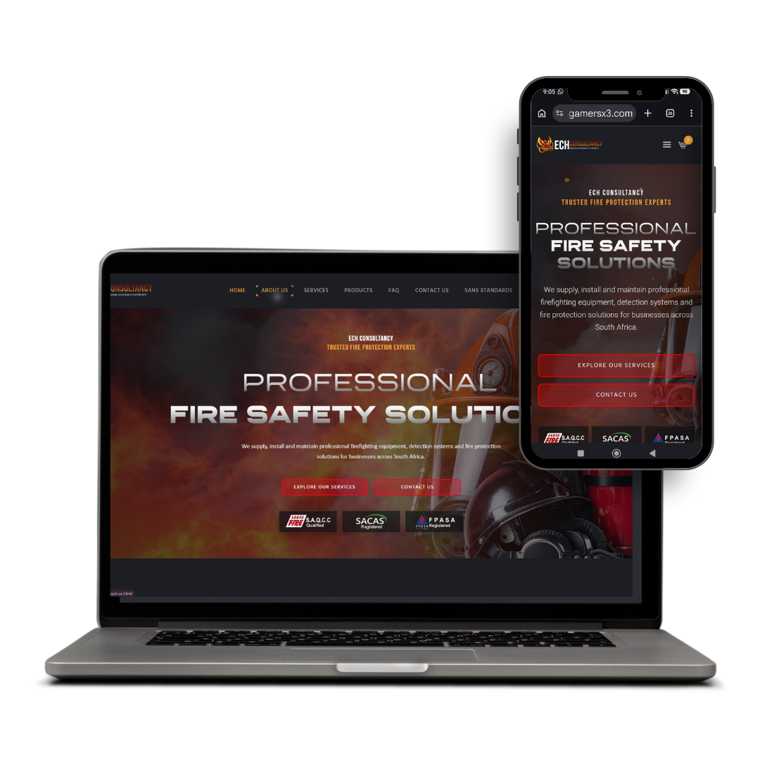 ECH Consultancy website designed by X3WEB