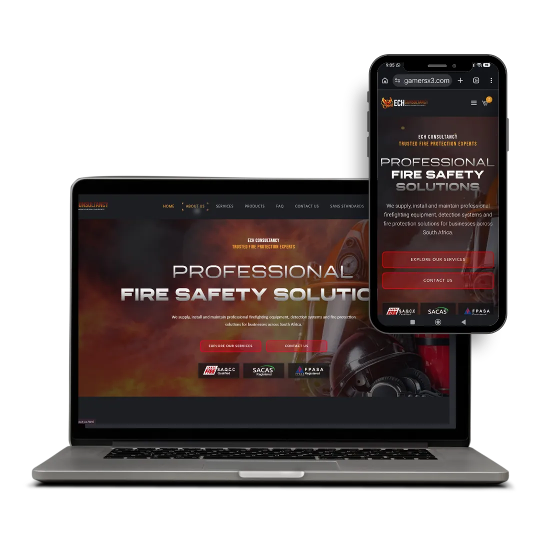 ECH Consultancy website designed by X3WEB