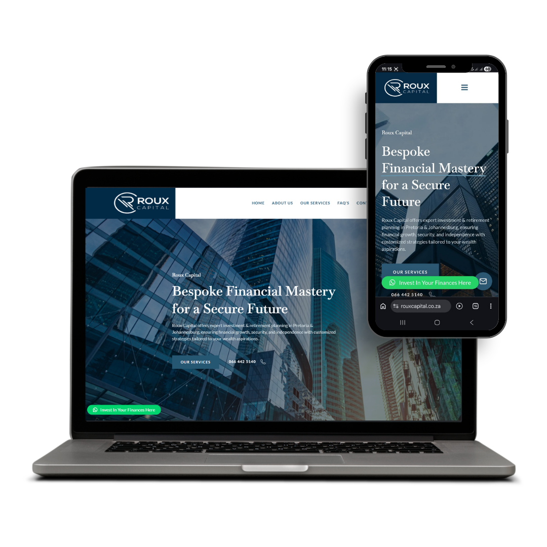 Roux Capital website designed by X3WEB