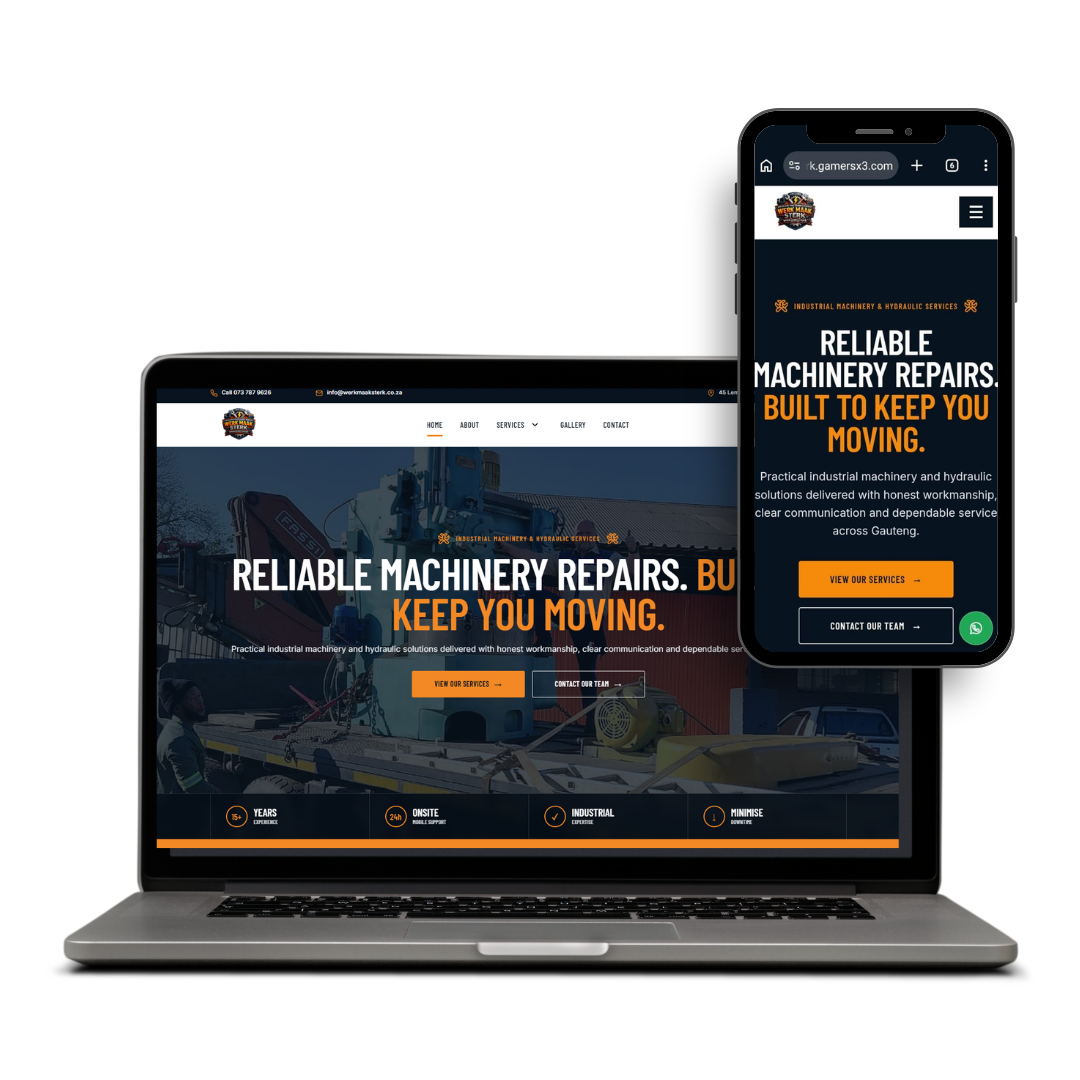 Werk Maak Sterk website designed by X3WEB