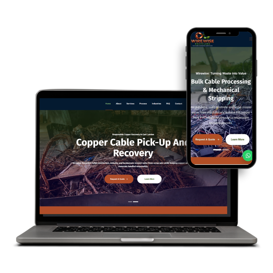 Wirewise website designed by X3WEB